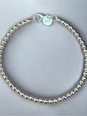 Silver Beaded Bracelet